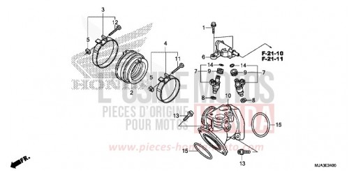 COLLECTEUR D'ADMISSION VT750CSD de 2013